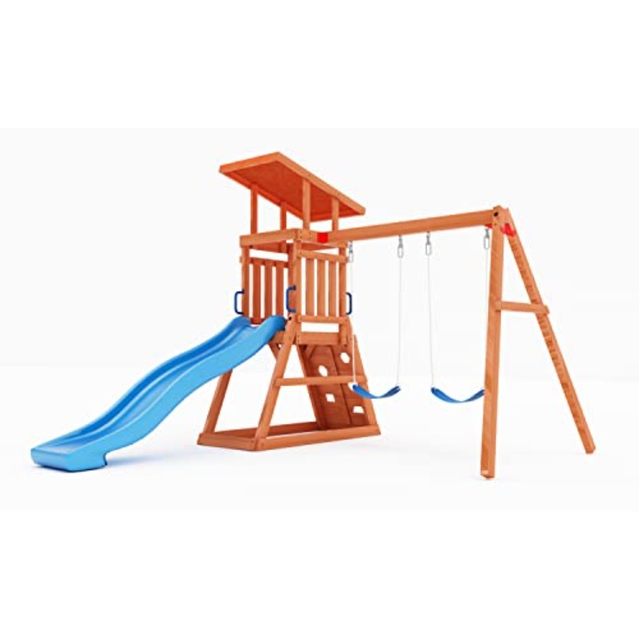 Outdoor Furniture Kids - Playground Wooden Swing Sets for Backyard