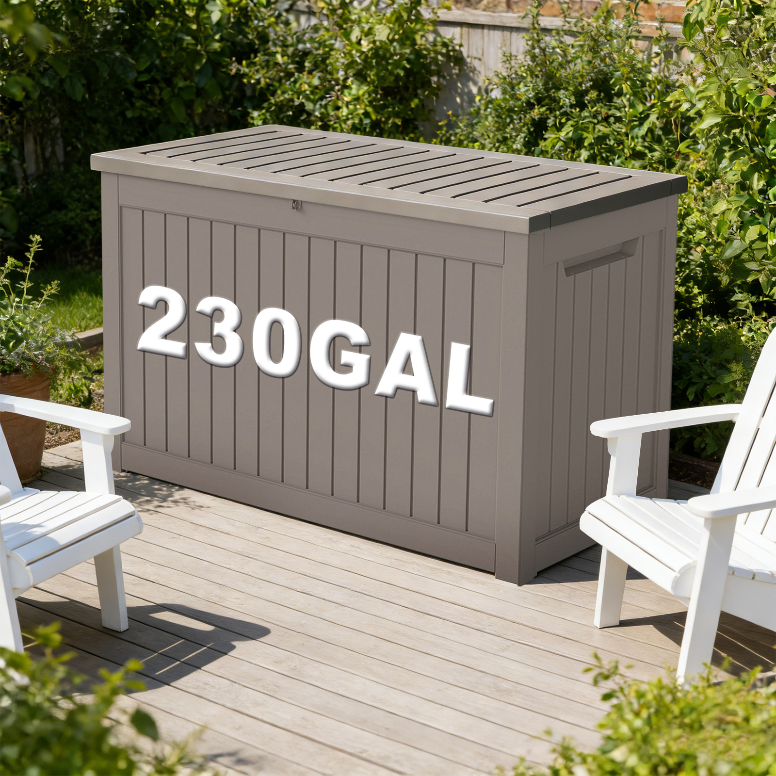 Outdoor Furniture Resin - 230GAL Gallon Waterproof Large Resin Deck