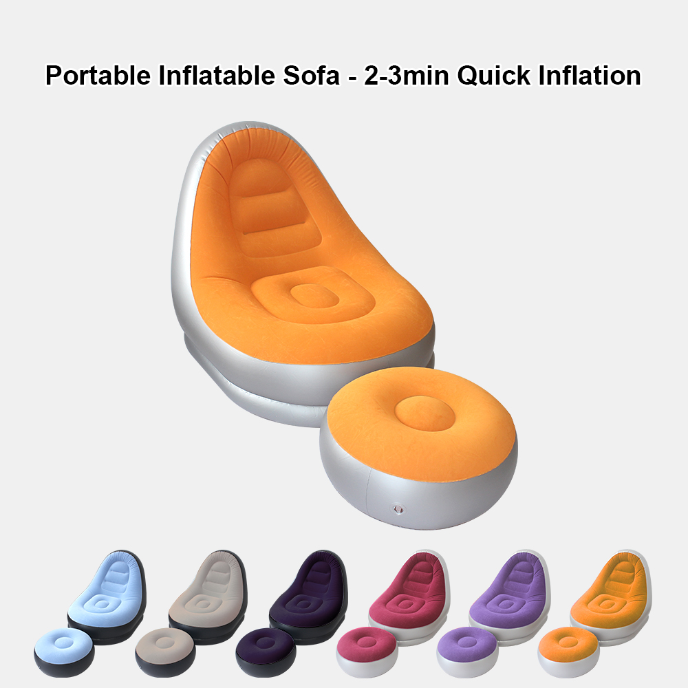 Outdoor Furniture European - Portable Multicolor Inflatable Air Sofa Set