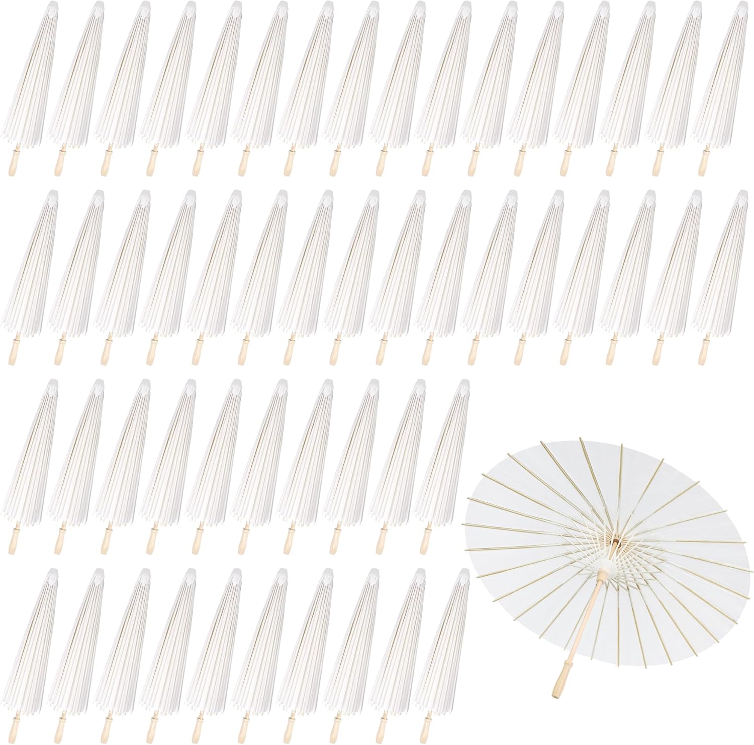 Parasol Umbrella Large - 6/16/24/32PCS Wedding Umbrella and Fedora Hats