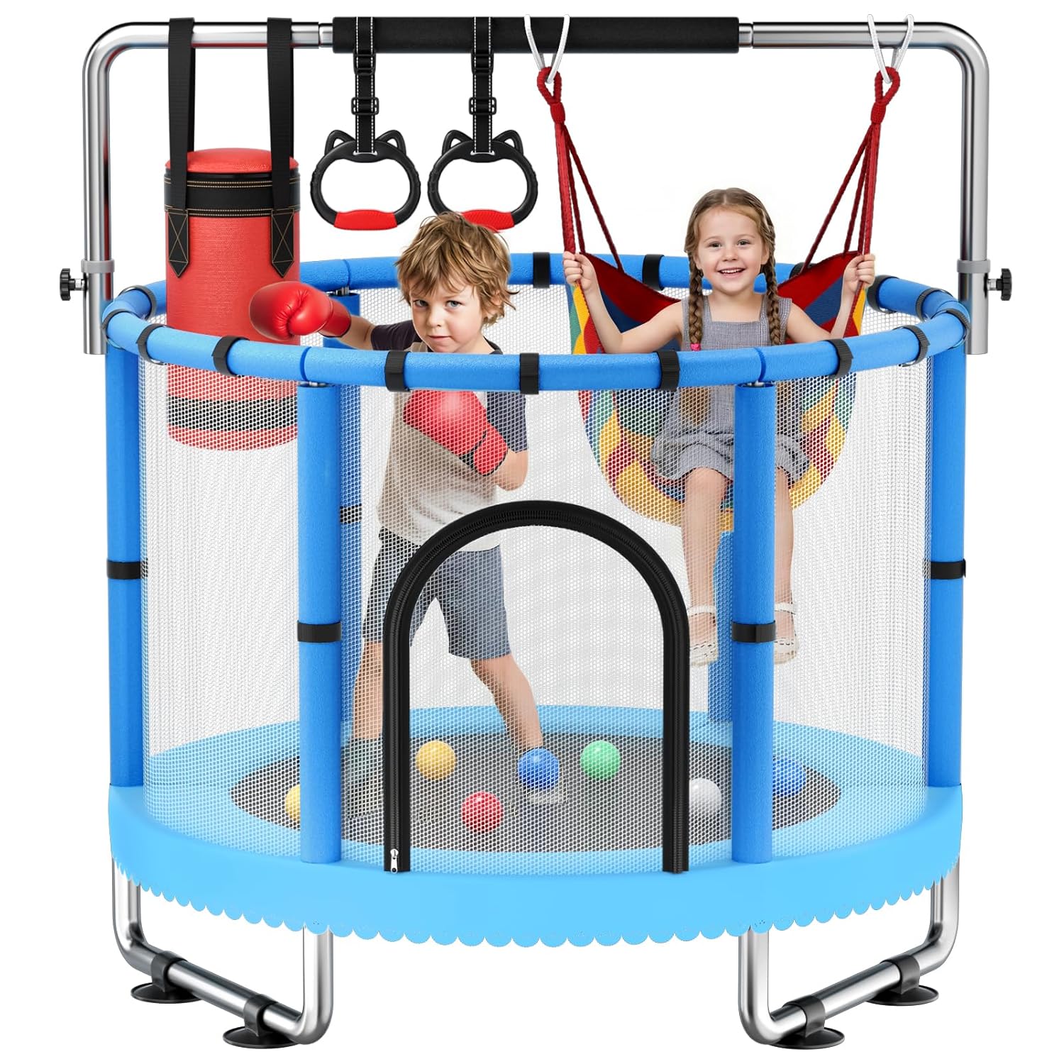 Outdoor Furniture European - Toddler Trampoline,Trampoline for Kids with Enclosure,440lbs