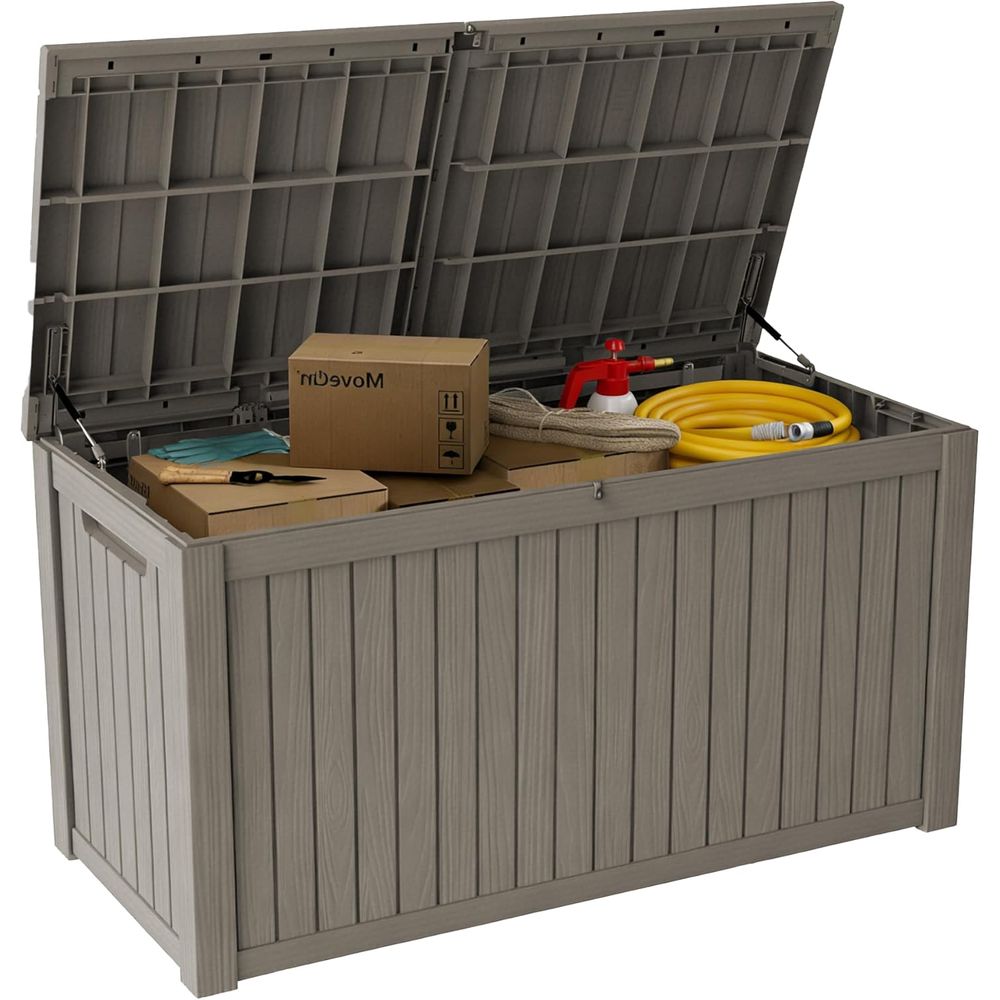 Outdoor Furniture Resin - Outdoor Storage Box, Weatherproof Resin Deck