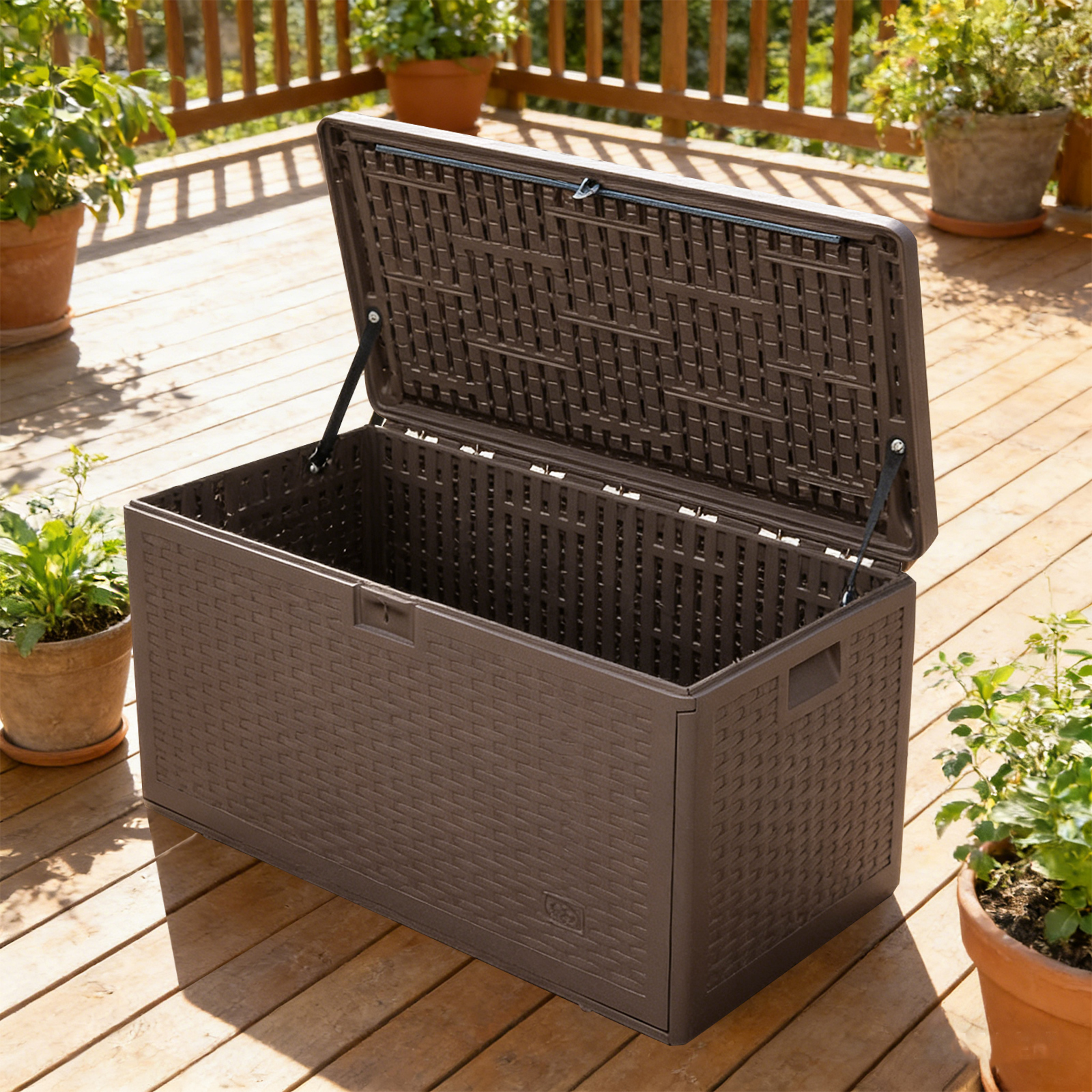Outdoor Furniture Resin - 100 Gallon Waterproof Large Resin Deck