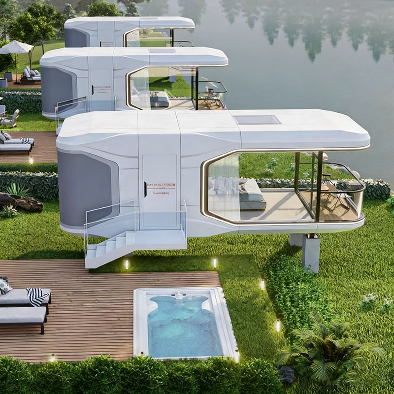 Outdoor Furniture Luxury - Space Capsule House Aluminum Intelligent Prefab