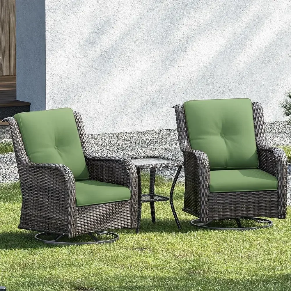 Luxury 3-Piece Wicker Patio Fu – Outdoor Furniture Luxury recenzja i cena