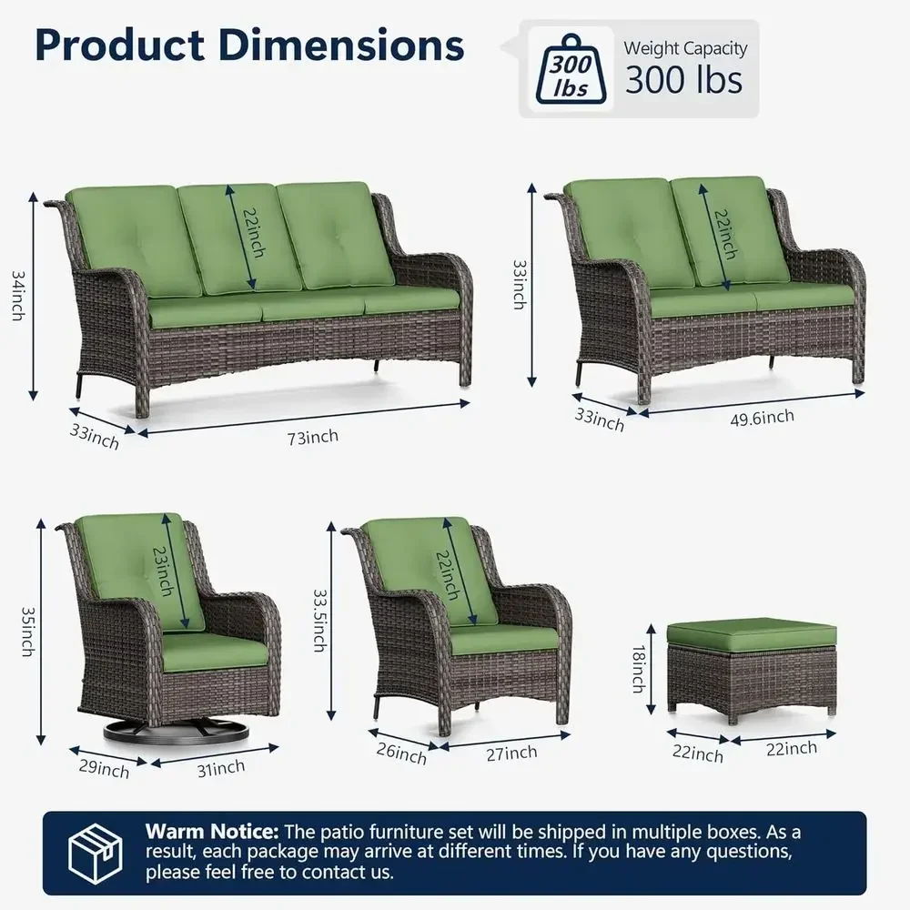 Luxury 3-Piece Wicker Patio Fu – Outdoor Furniture Luxury recenzja i cena