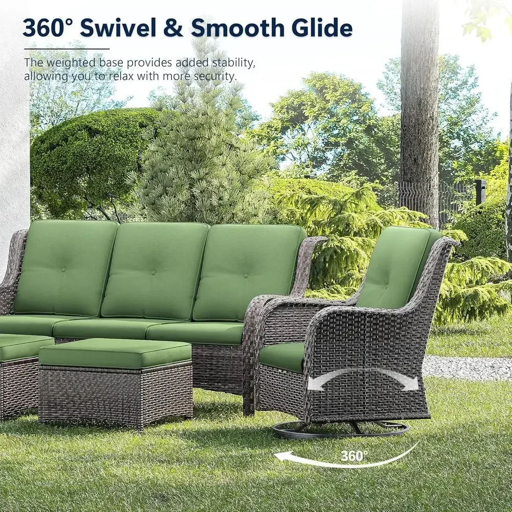 Luxury 3-Piece Wicker Patio Fu – Outdoor Furniture Luxury recenzja i cena