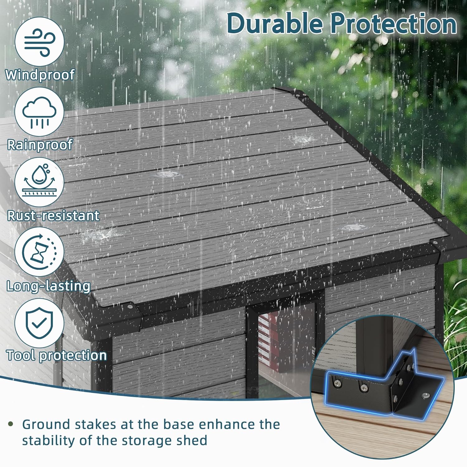 6X4 FT Outdoor Shed, Plastic S – Outdoor Furniture European recenzja i cena