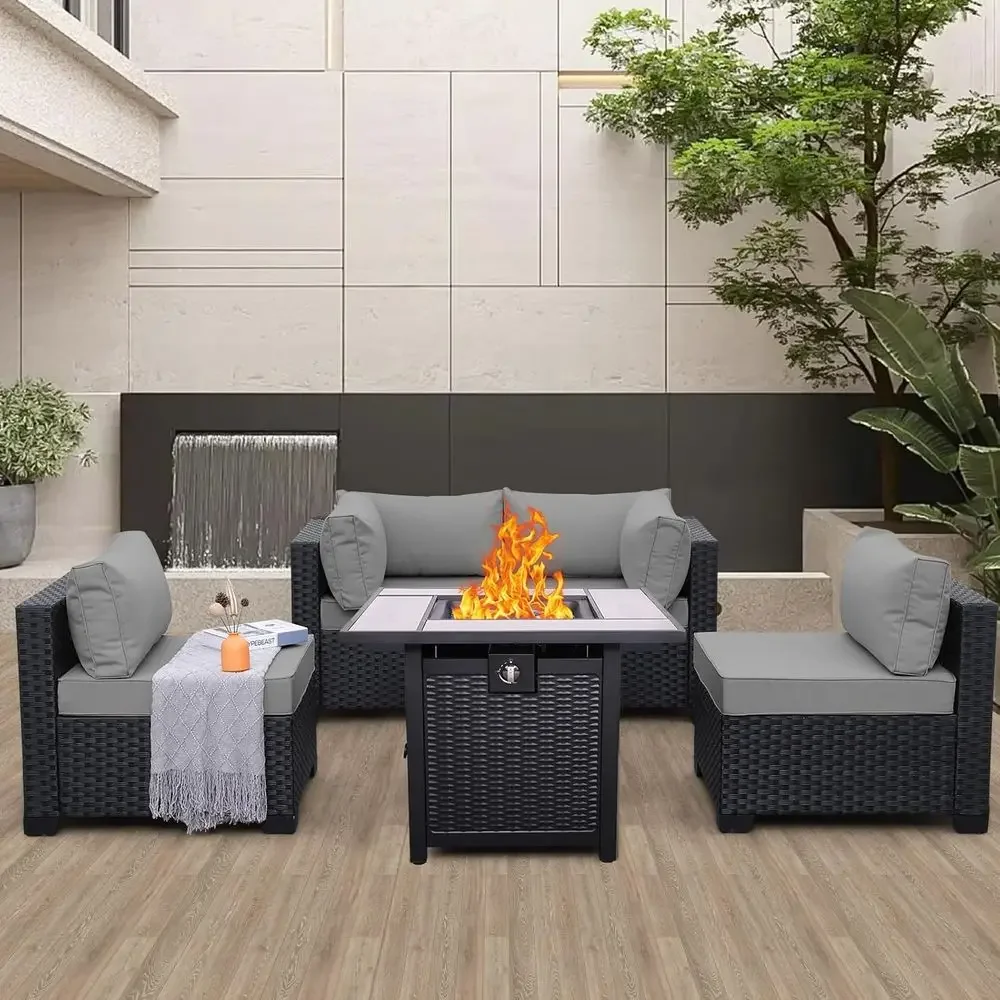 5-Piece Outdoor Patio Furnitur – Outdoor Furniture Resin recenzja i cena
