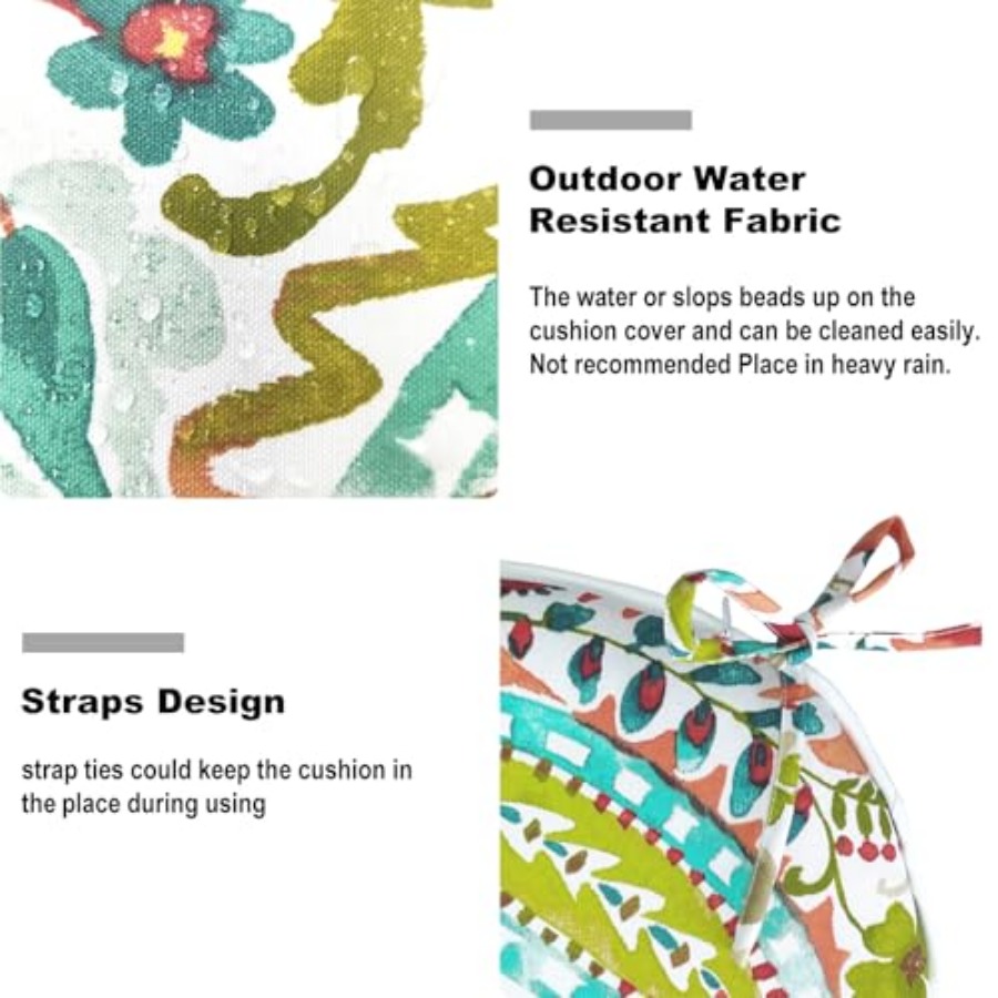 Set of 4 Outdoor Chair Cushion – Outdoor Furniture Cushion recenzja i cena