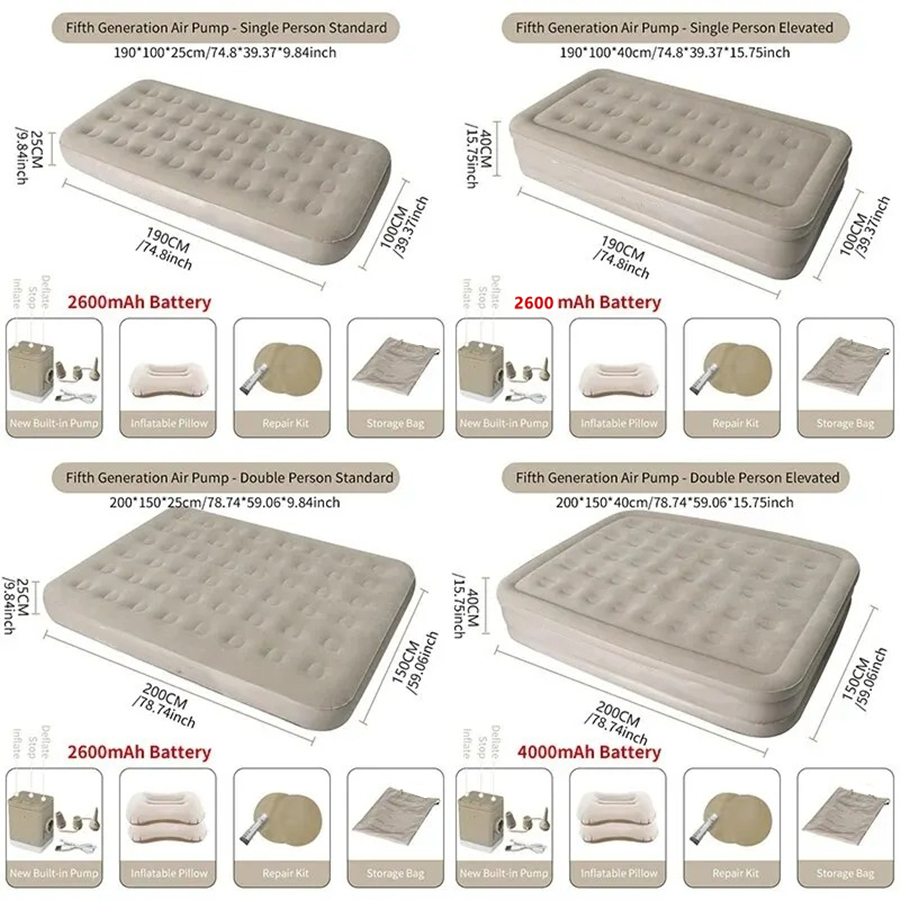 Interior Air Mattress Glamping – Outdoor Furniture European recenzja i cena