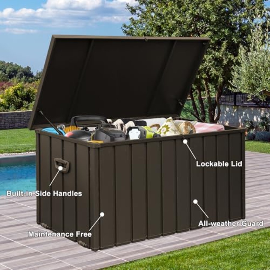 160 Gallon Deck Box Outdoor St – Outdoor Furniture Cushion recenzja i cena