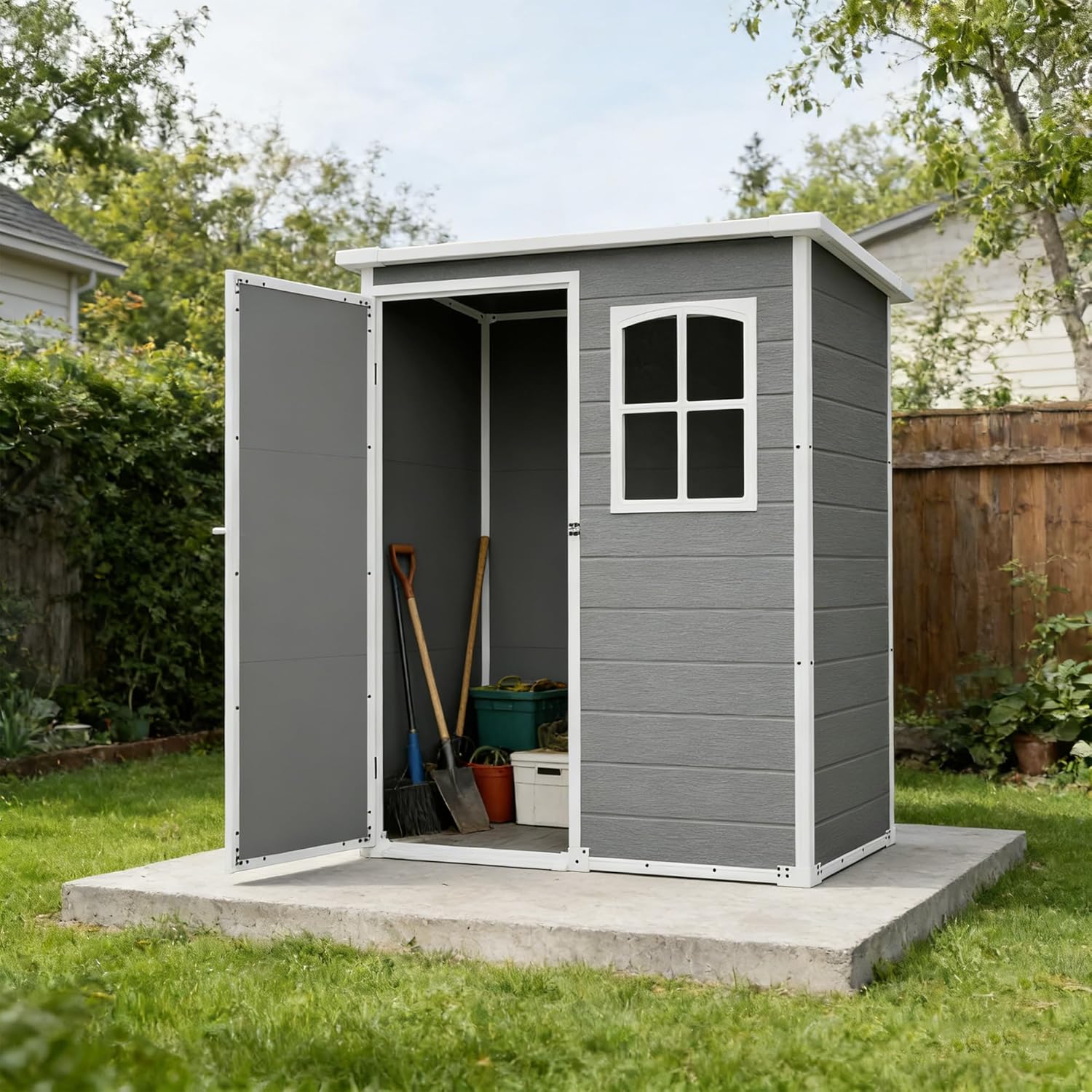 Resin Outdoor Storage Shed Kit – Outdoor Furniture Modern recenzja i cena