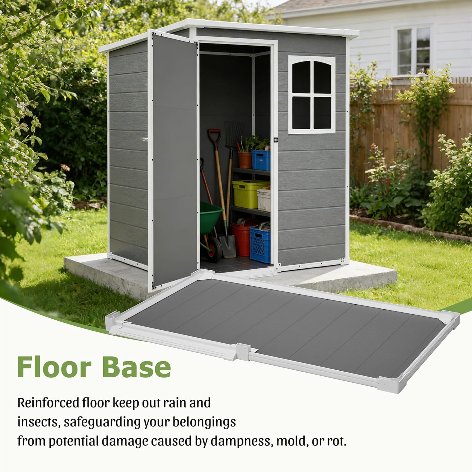 Resin Outdoor Storage Shed Kit – Outdoor Furniture Modern recenzja i cena