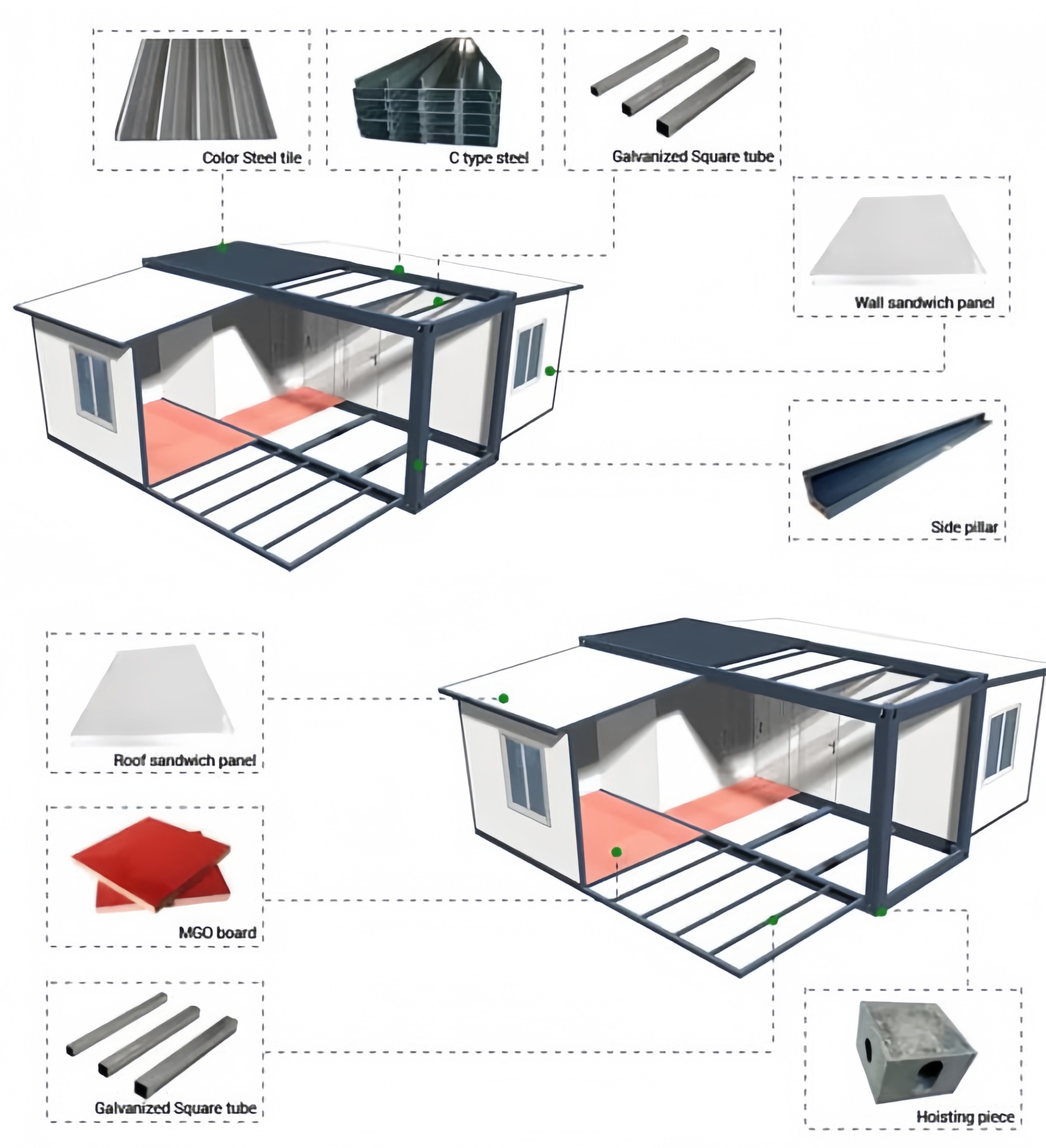 40FT Expandable Modular Prefab – Outdoor Furniture Modern recenzja i cena