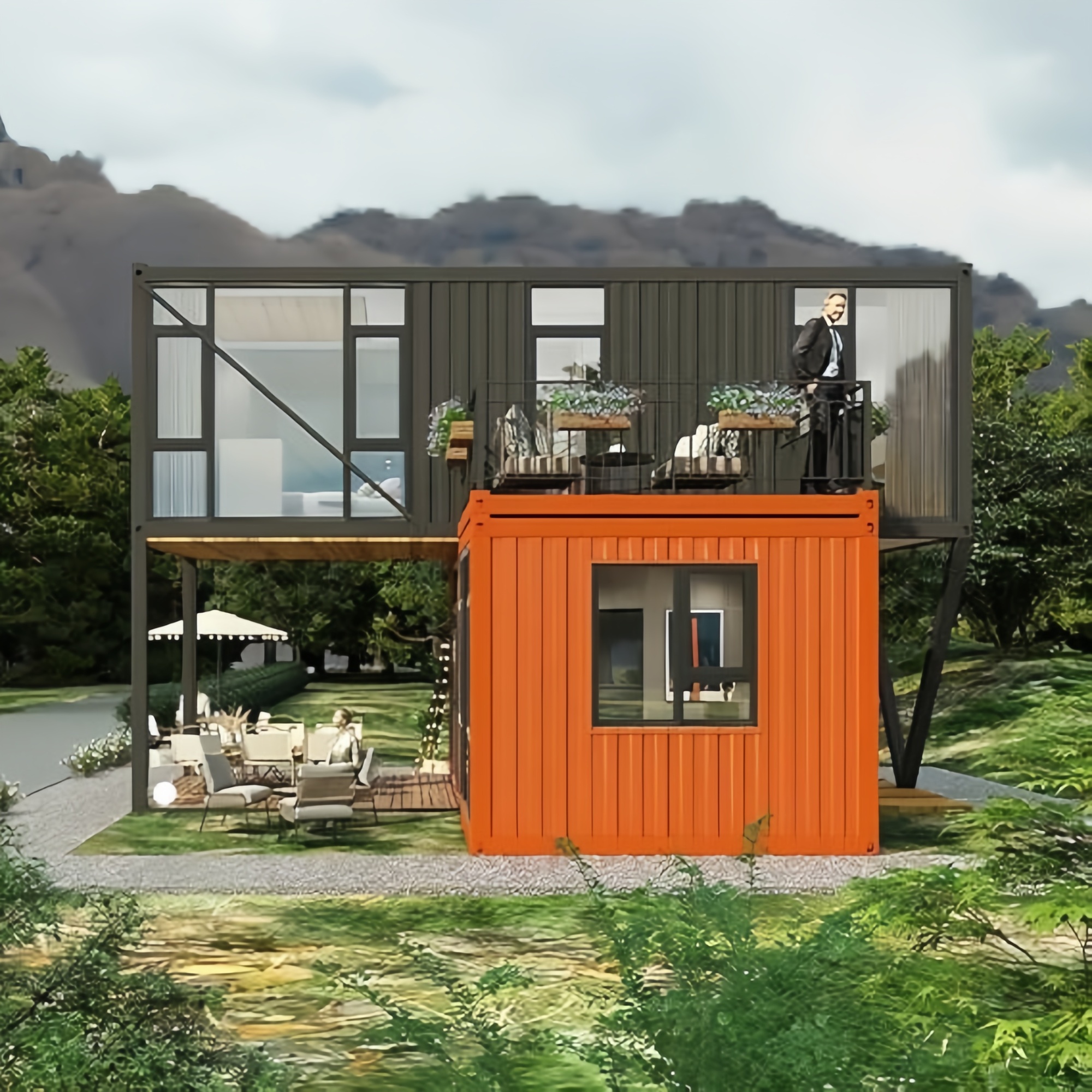 40FT Expandable Modular Prefab – Outdoor Furniture Modern recenzja i cena