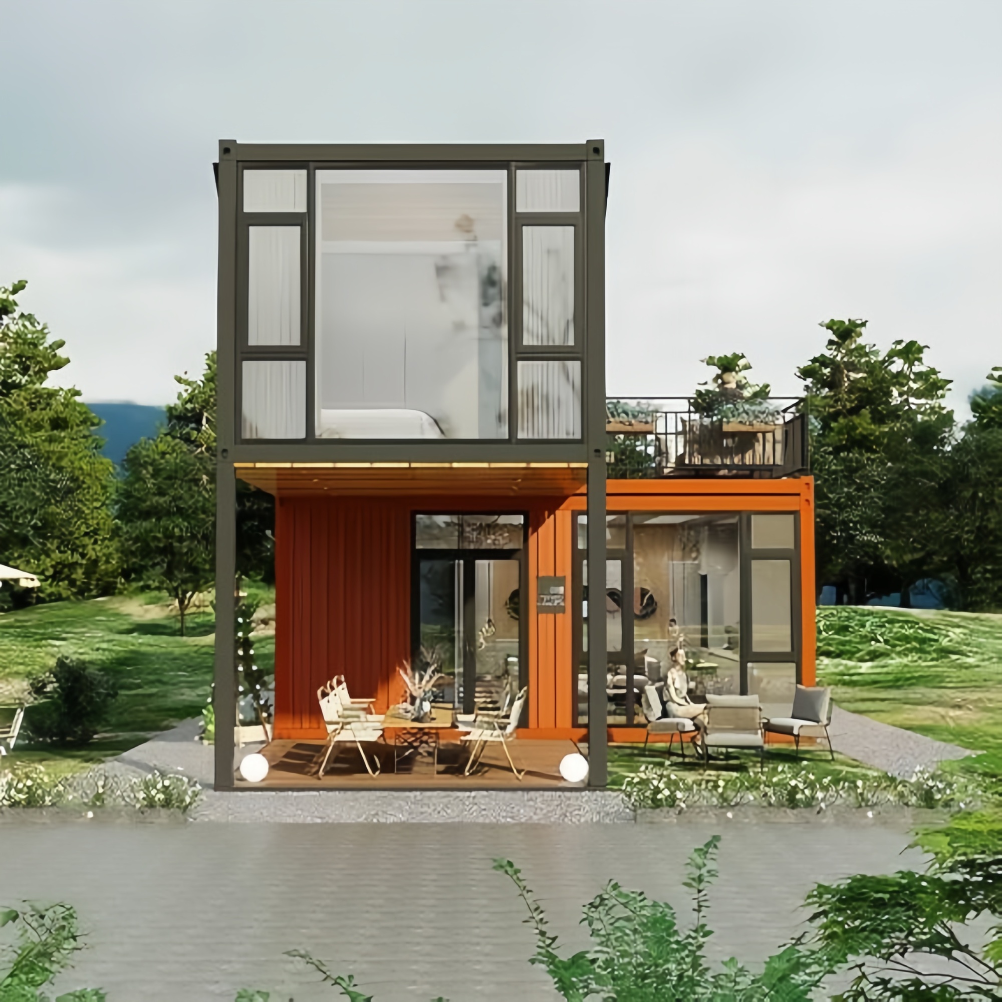 40FT Expandable Modular Prefab – Outdoor Furniture Modern recenzja i cena
