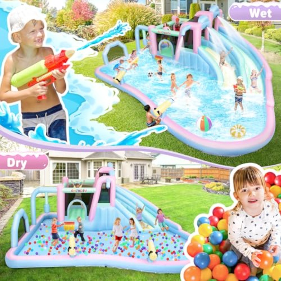 Inflatable Bounce House Double – Outdoor Furniture Kids recenzja i cena