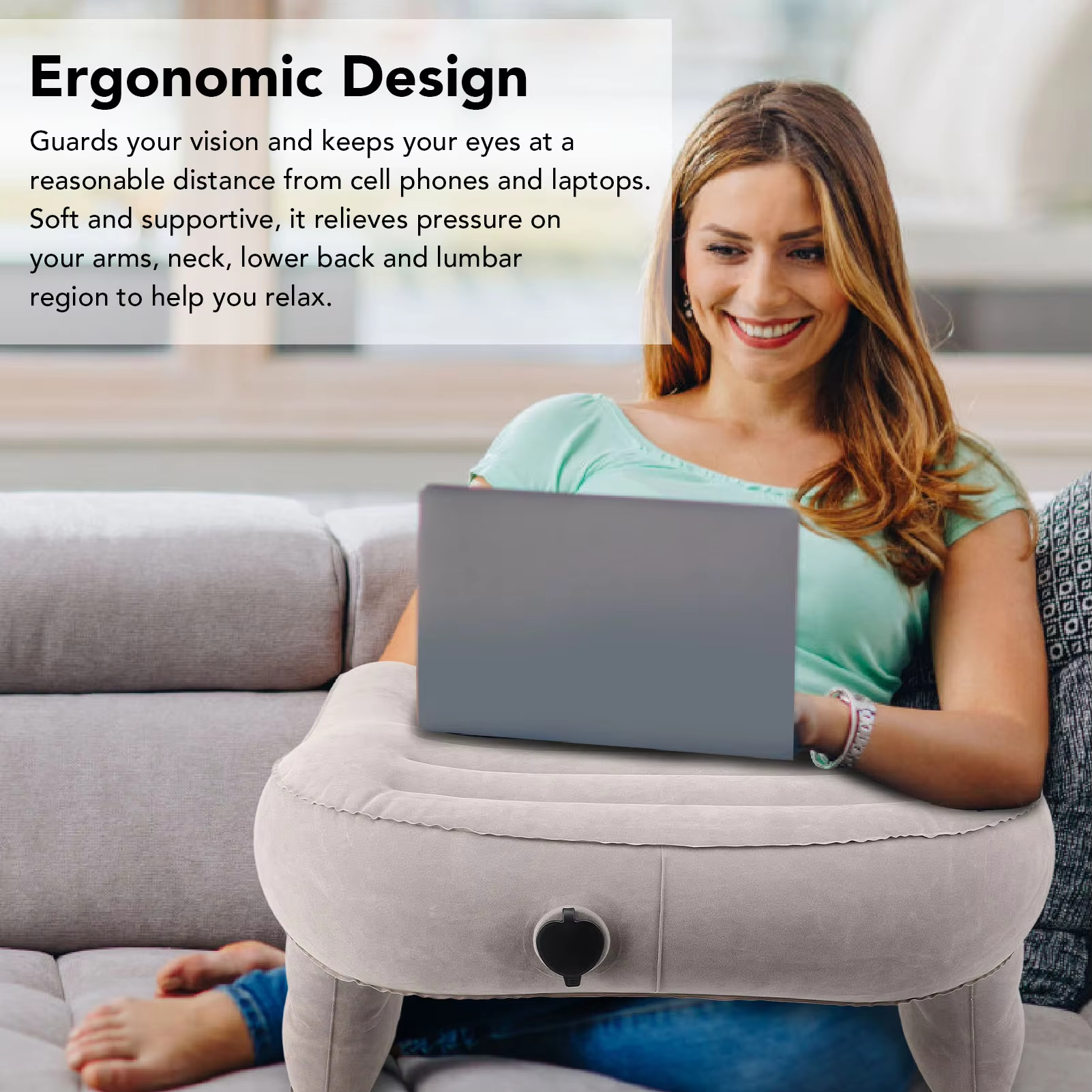 Inflatable Lap Desk Pillow Inf – Outdoor Furniture European recenzja i cena