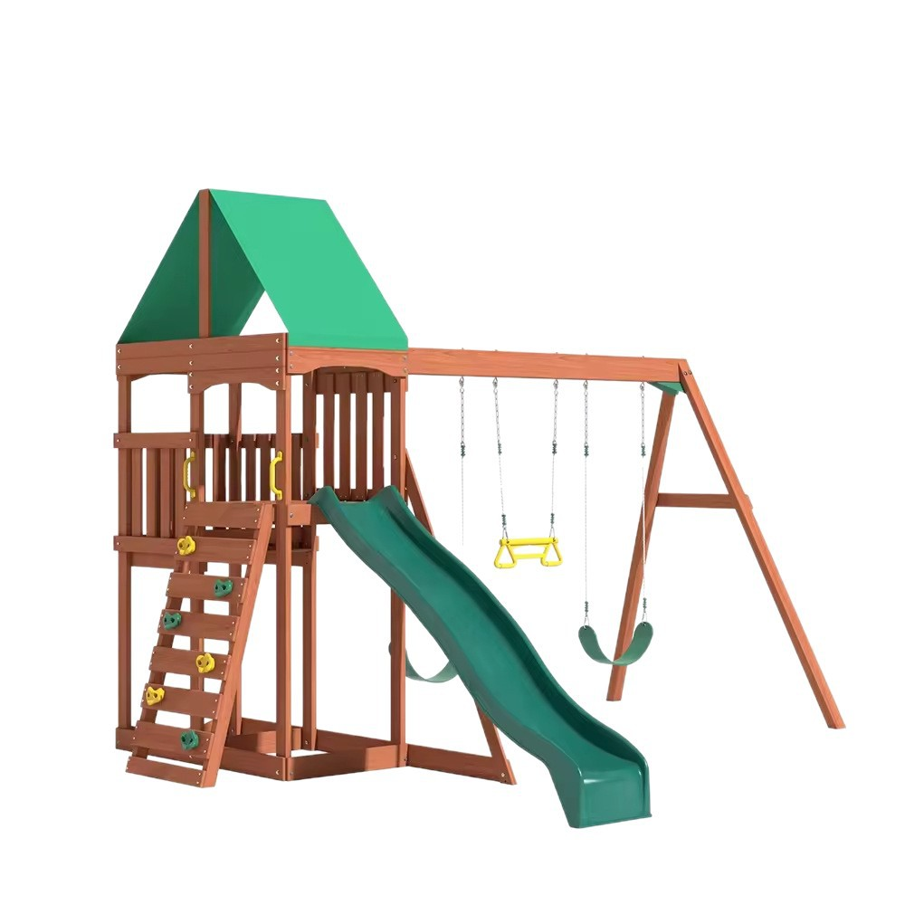 Children Swing Kids Wooden Gar – Outdoor Furniture Kids recenzja i cena