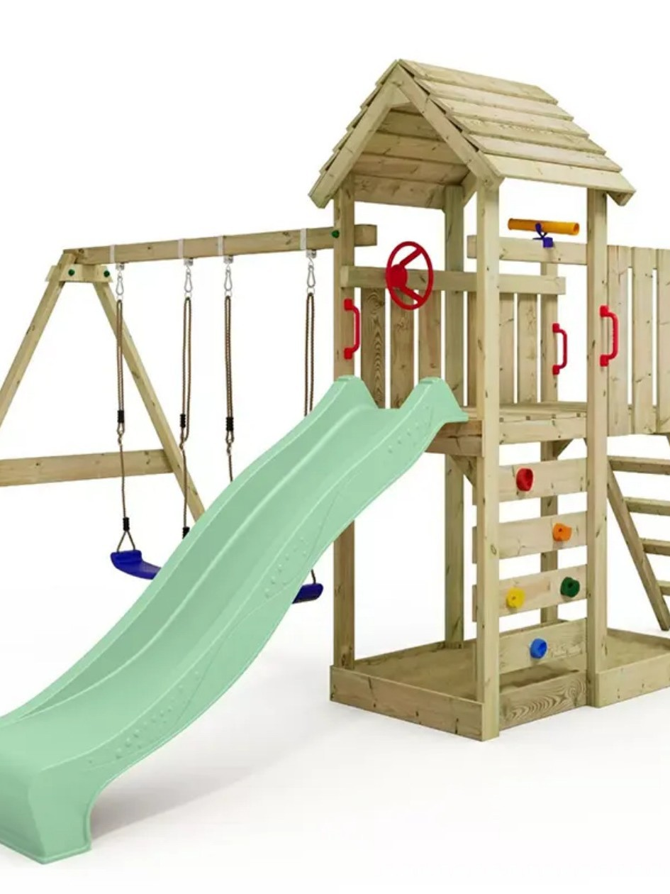 Children Swing Kids Wooden Gar – Outdoor Furniture Kids recenzja i cena