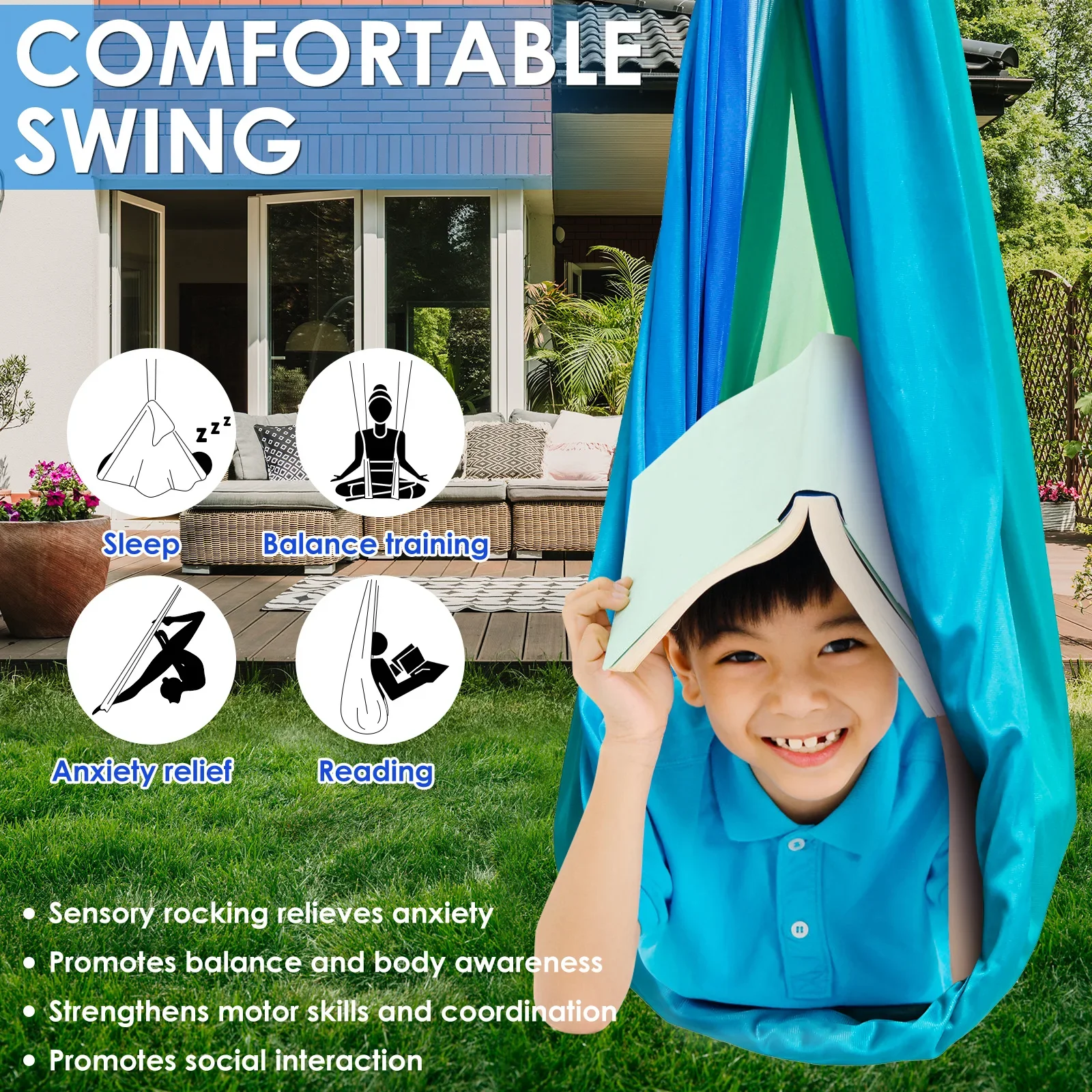 Sensory Swing Comfortable Kids – Outdoor Furniture Kids recenzja i cena