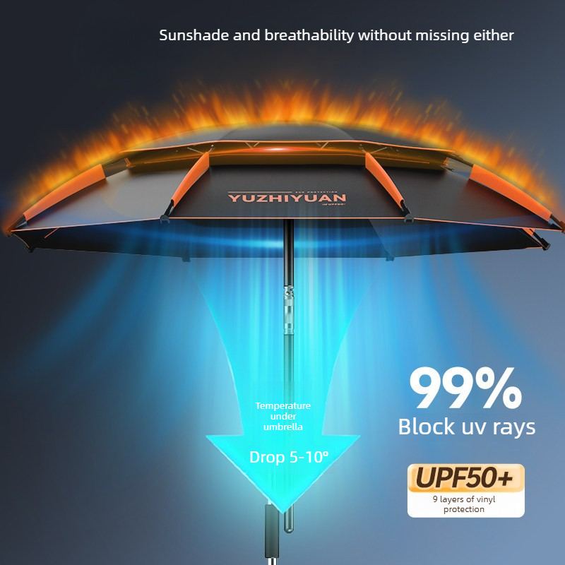 Large Fishing Umbrella, UPF 50 – Parasol Umbrella Large recenzja i cena