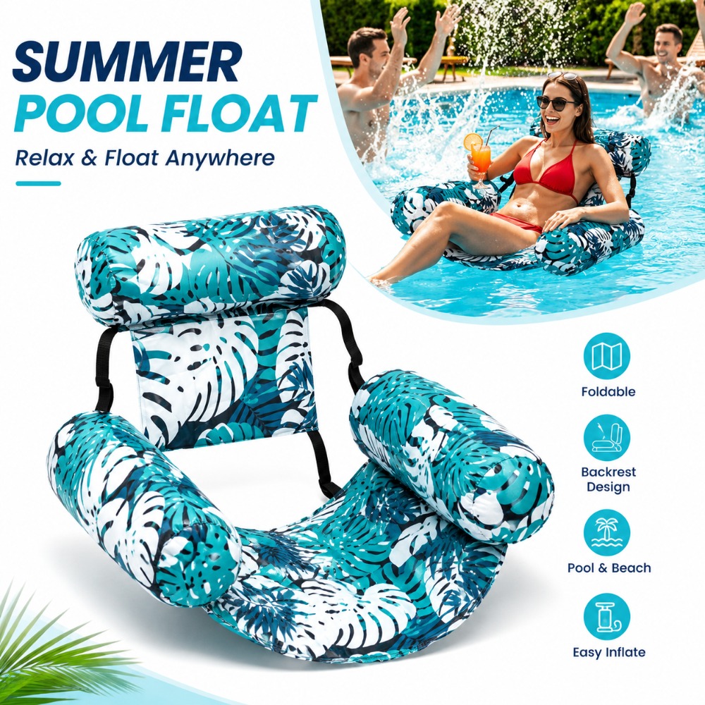Heavy Duty Blow Up Pool Chair  – Outdoor Furniture European recenzja i cena