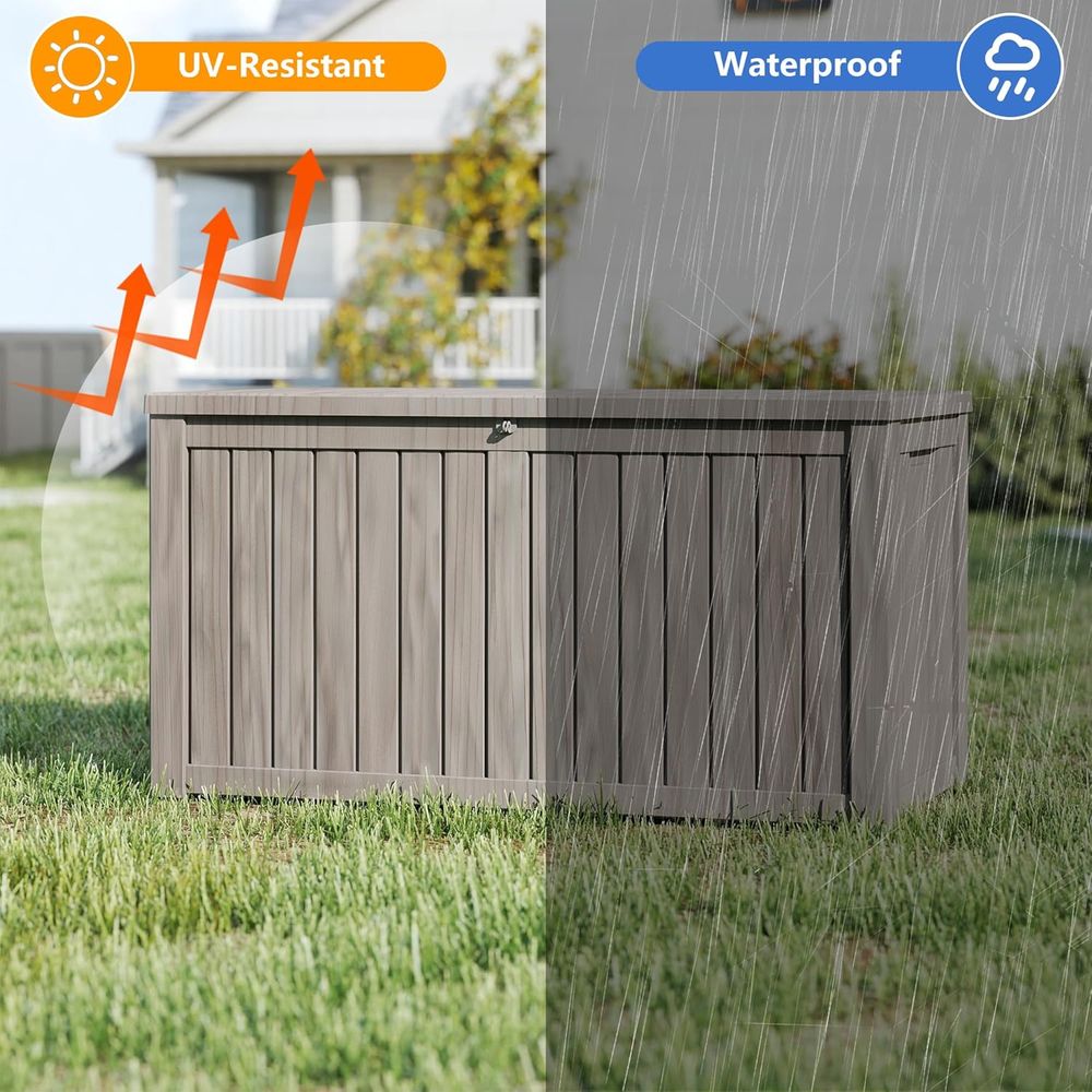 Outdoor Storage Box, Weatherpr – Outdoor Furniture Resin recenzja i cena