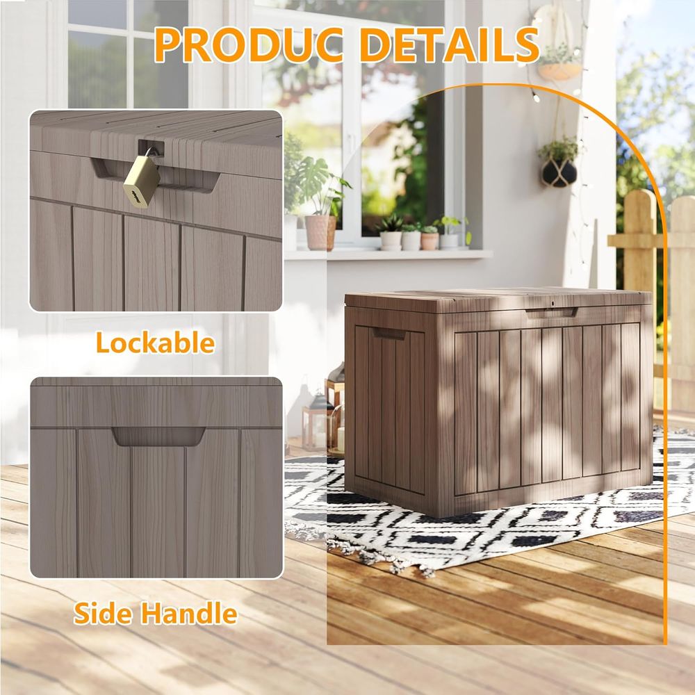 Outdoor Storage Box, Weatherpr – Outdoor Furniture Resin recenzja i cena