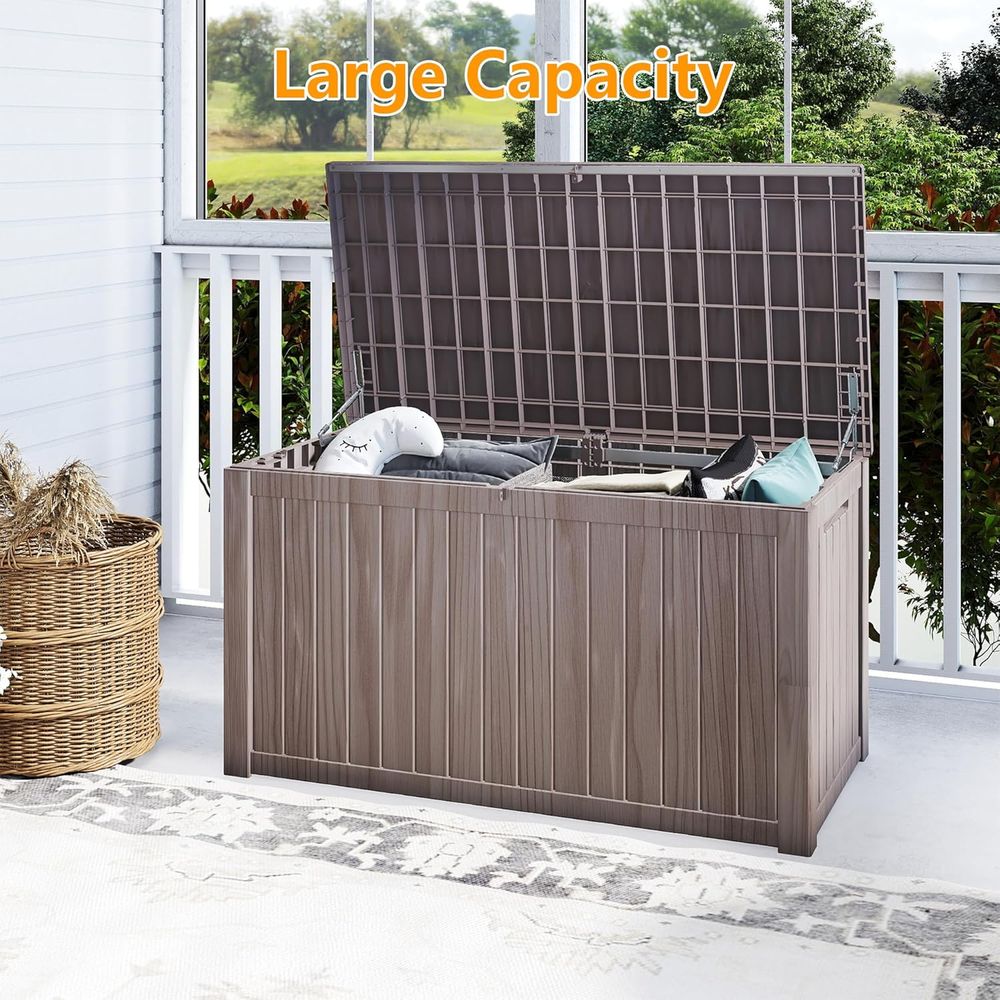 Outdoor Storage Box, Weatherpr – Outdoor Furniture Resin recenzja i cena