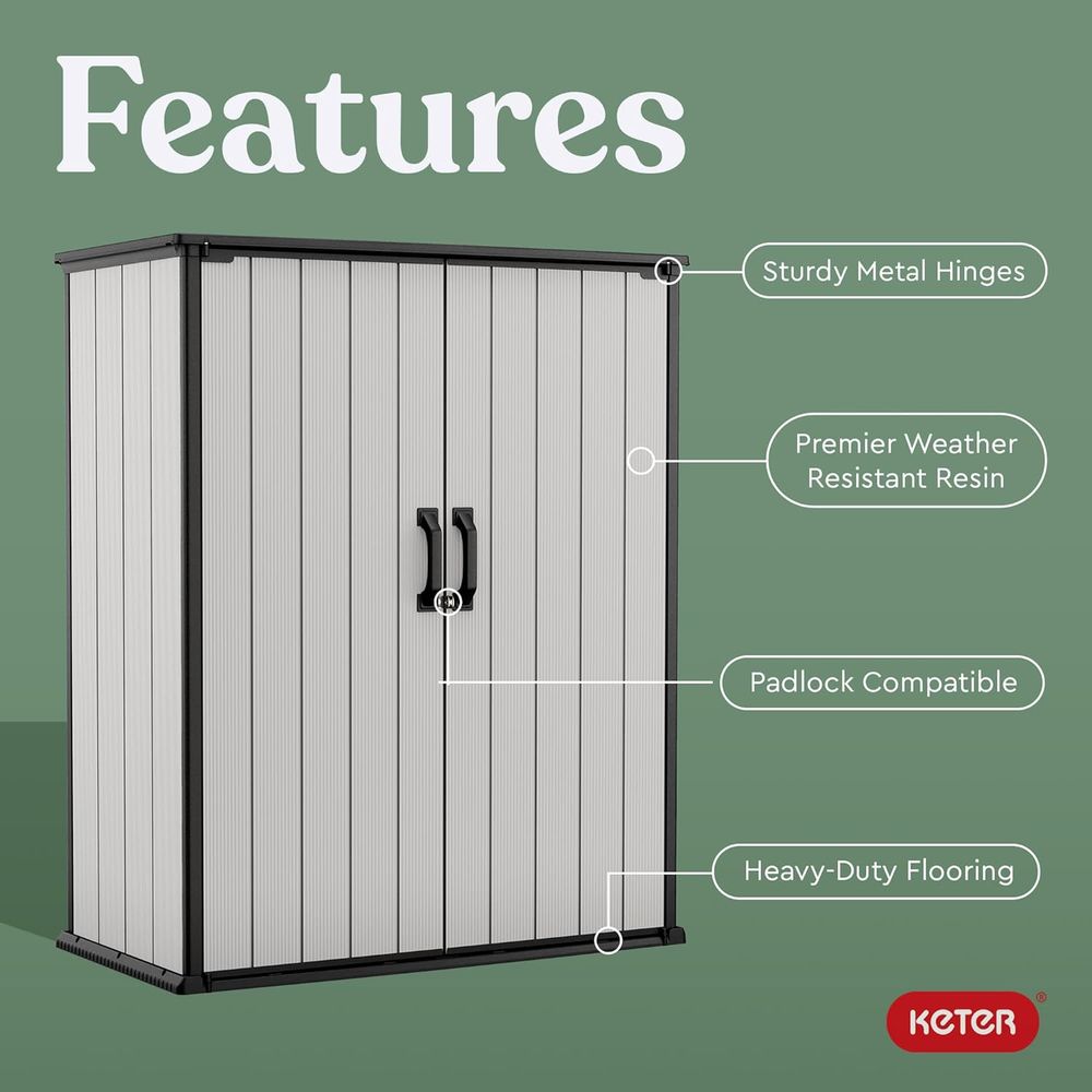 Resin Outdoor Storage Shed, 4. – Outdoor Furniture Resin recenzja i cena