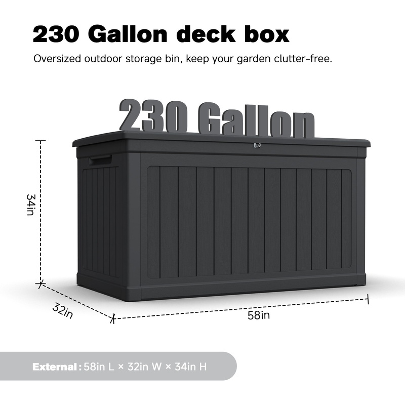 XXL Outdoor Storage Box for Pa – Outdoor Furniture Resin recenzja i cena