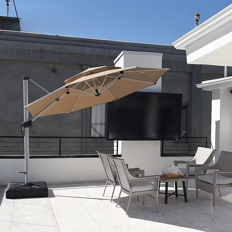Modern Outdoor Umbrella Beach  – Parasol Umbrella Large recenzja i cena