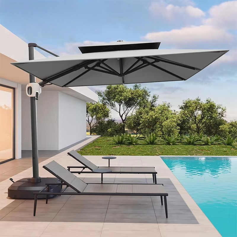 Modern Outdoor Umbrella Beach  – Parasol Umbrella Large recenzja i cena
