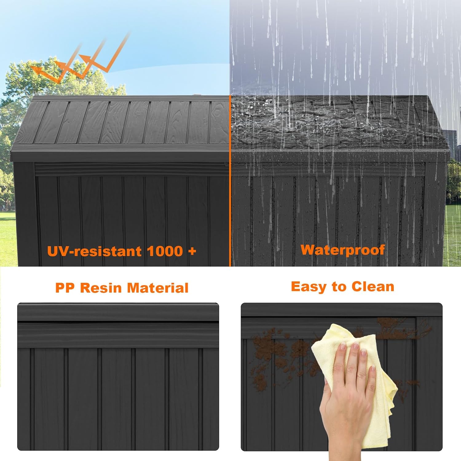 180Gal Lockable Resin Deck Box – Outdoor Furniture Resin recenzja i cena