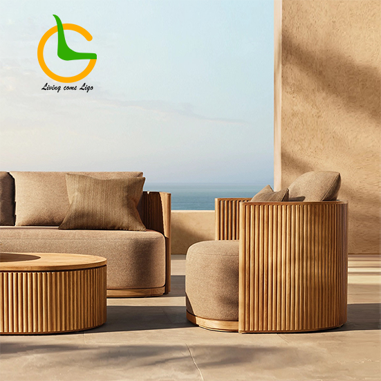 Luxury L-shaped Teak Wood Outd – Outdoor Furniture Luxury recenzja i cena