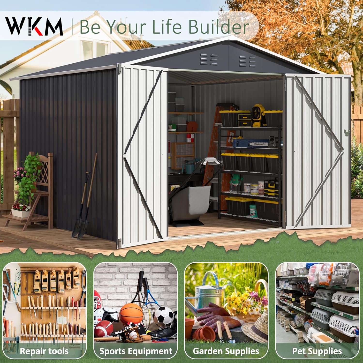 8x8 FT Outdoor Storage Shed, U – Outdoor Furniture European recenzja i cena